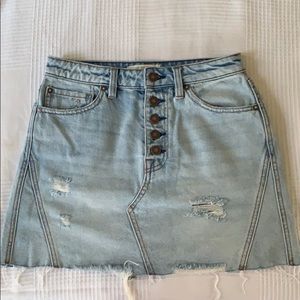Free people denim skirt